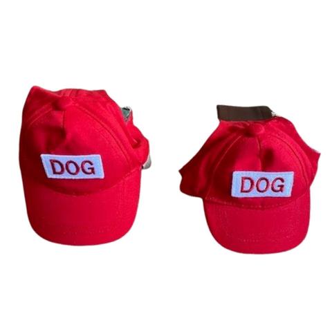 Baseball Caps for Dogs - Red Dog