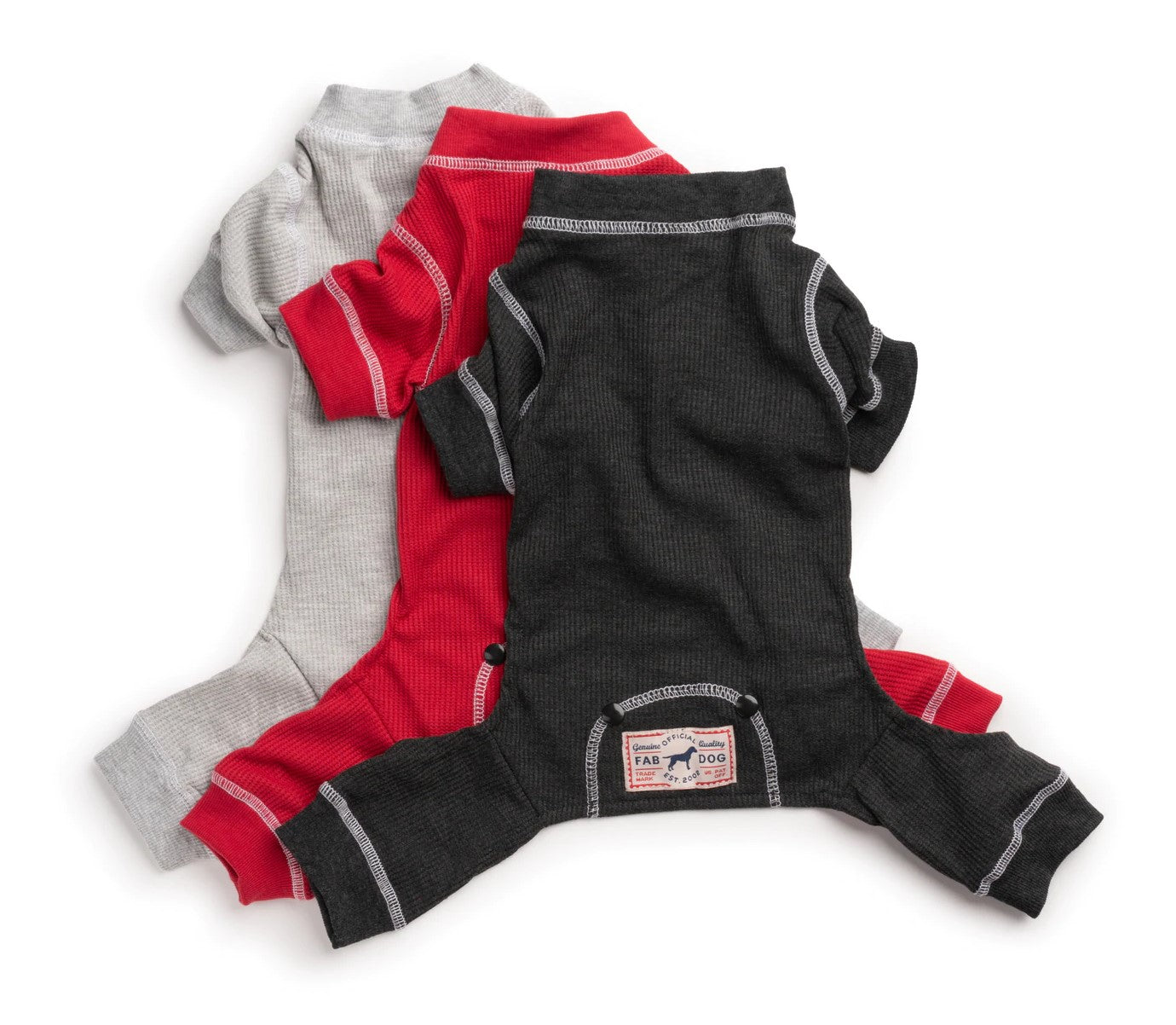 Charcoal Grey Thermal Dog Pajamas