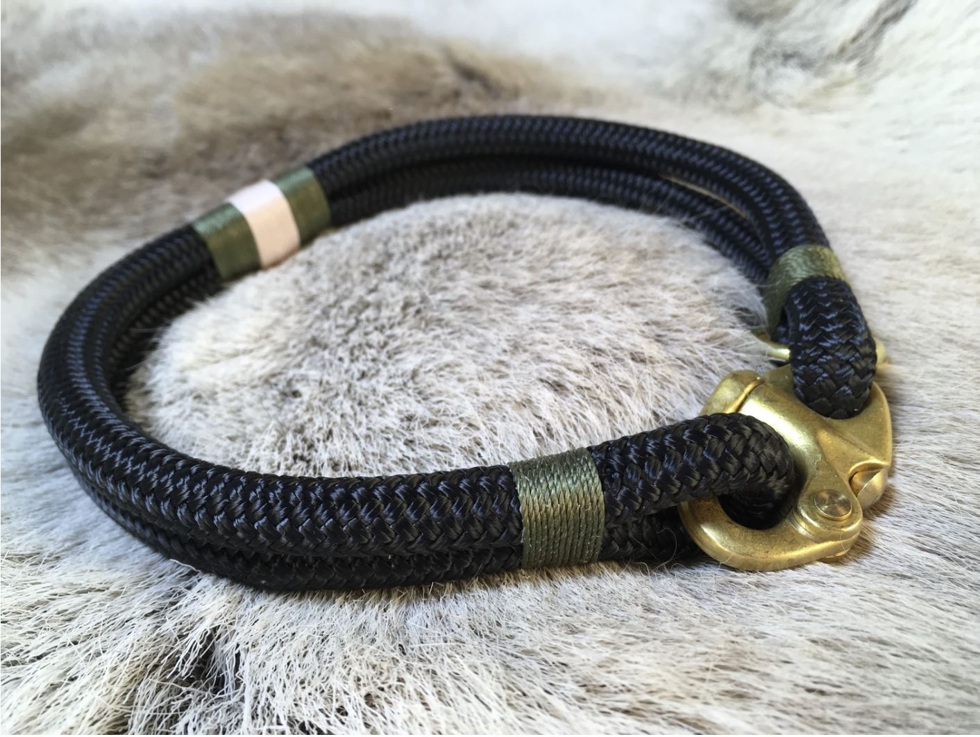 Classic Rope Dog Collar – African Safari