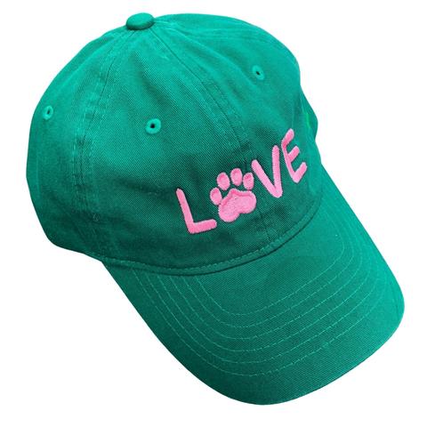 Dog Love Hat - Kelly Green