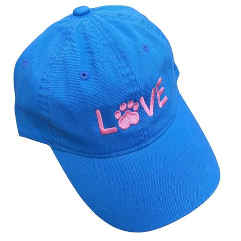 Dog Love Hat - Light Blue