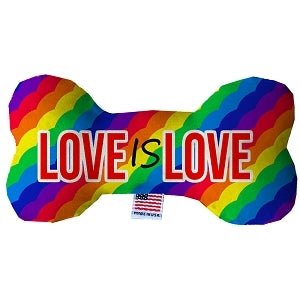 Love is Love Fluffy Bone Dog Toy