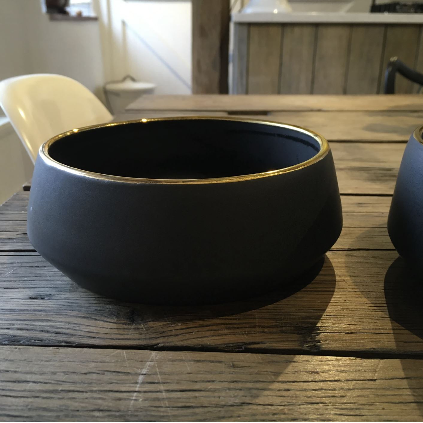 Luxury Gold Rim Dog Bowl