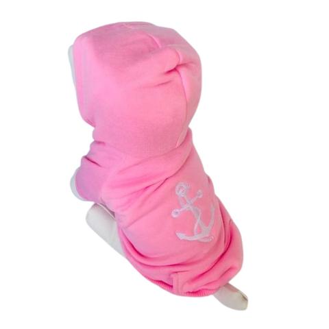 Pink Dog Anchor Hoodie