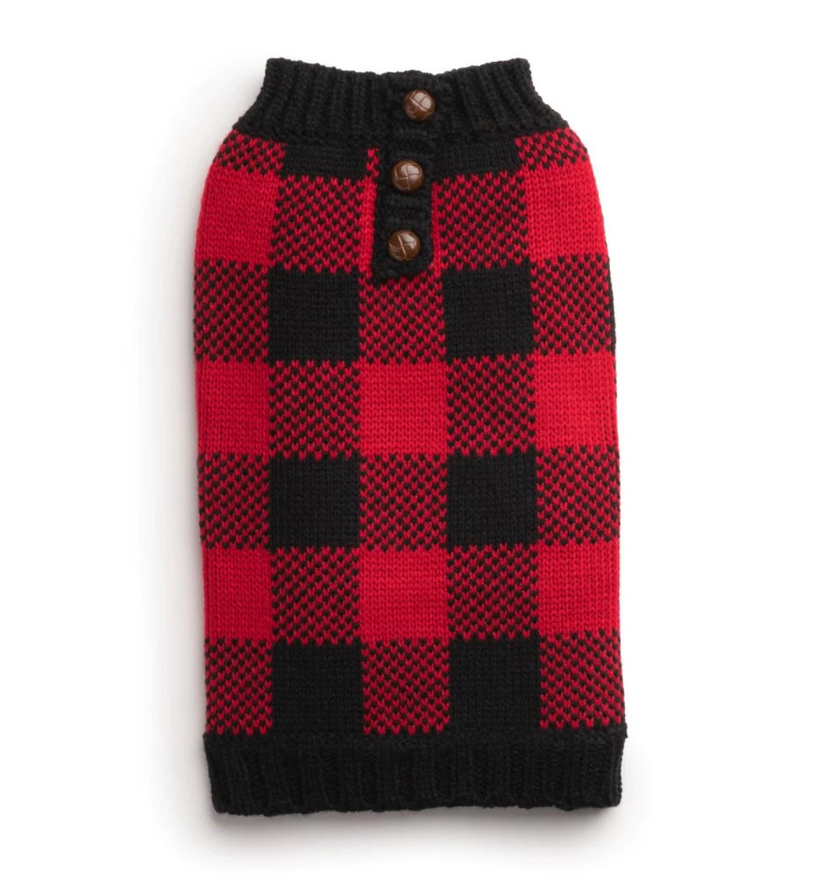 Buffalo Check Henley Sweater