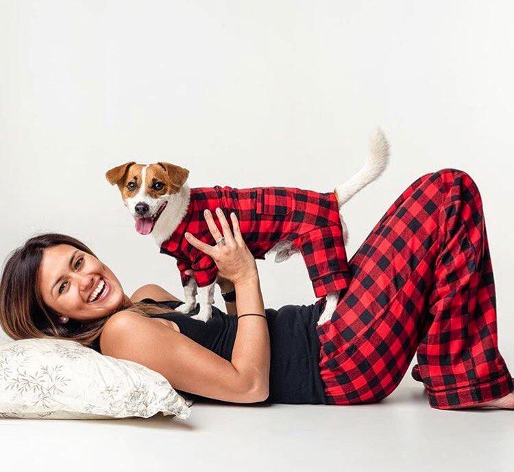 Buffalo Check Dog Pajamas