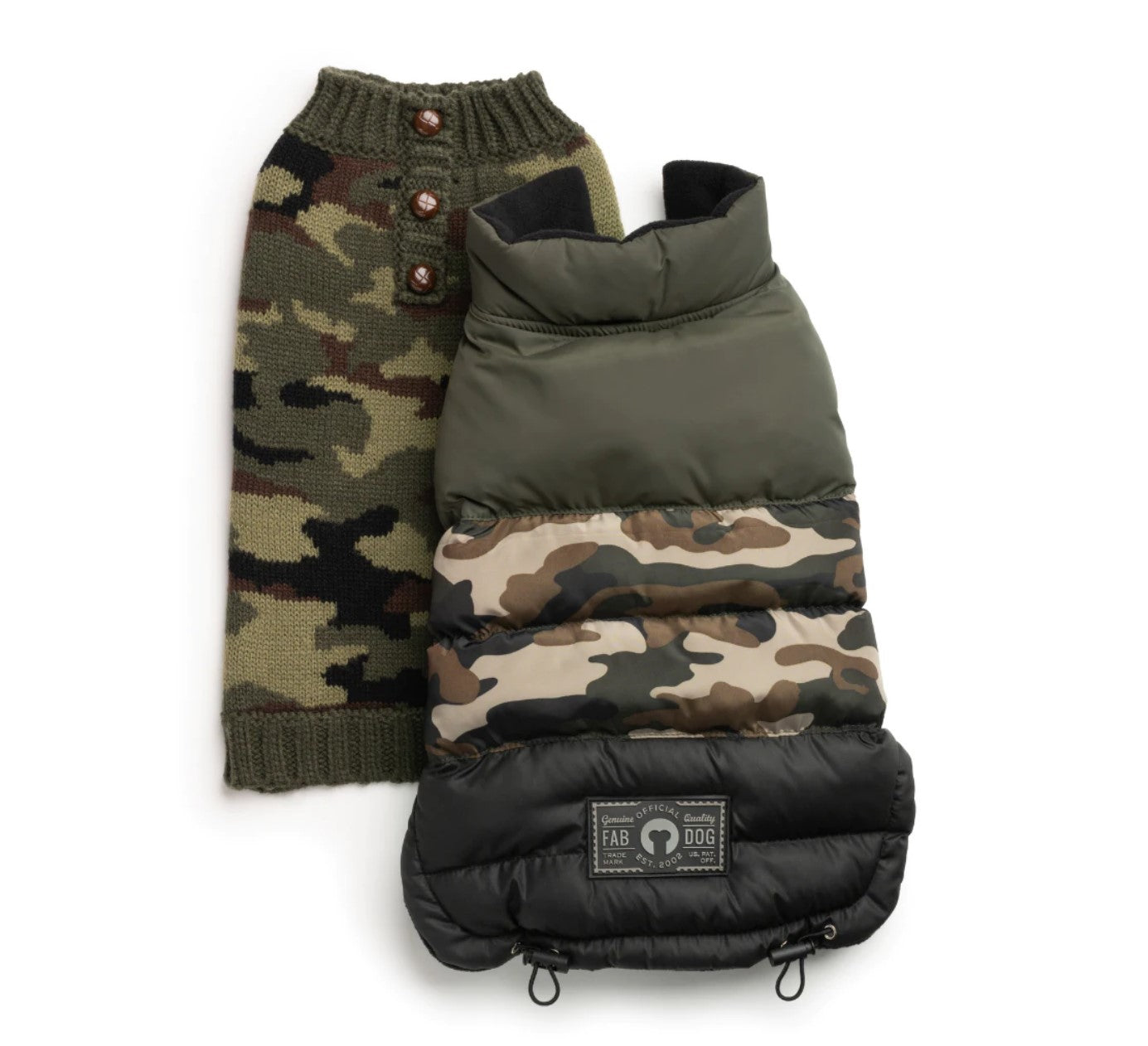 Camouflage Henley Sweater