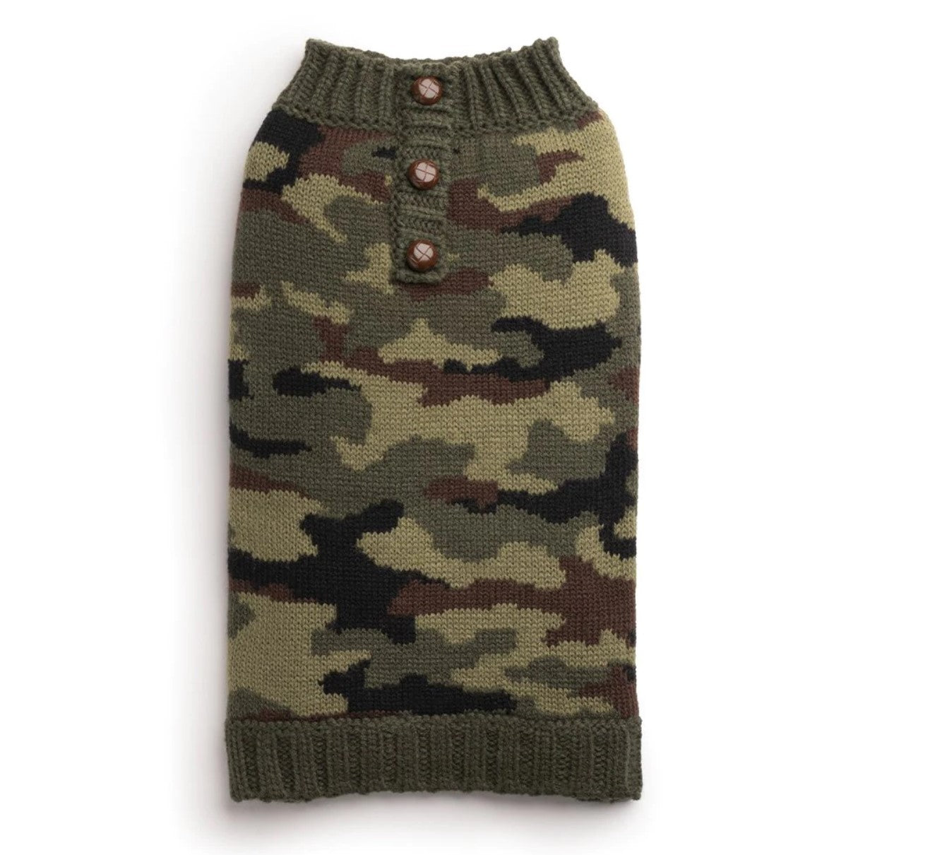 Camouflage Henley Sweater