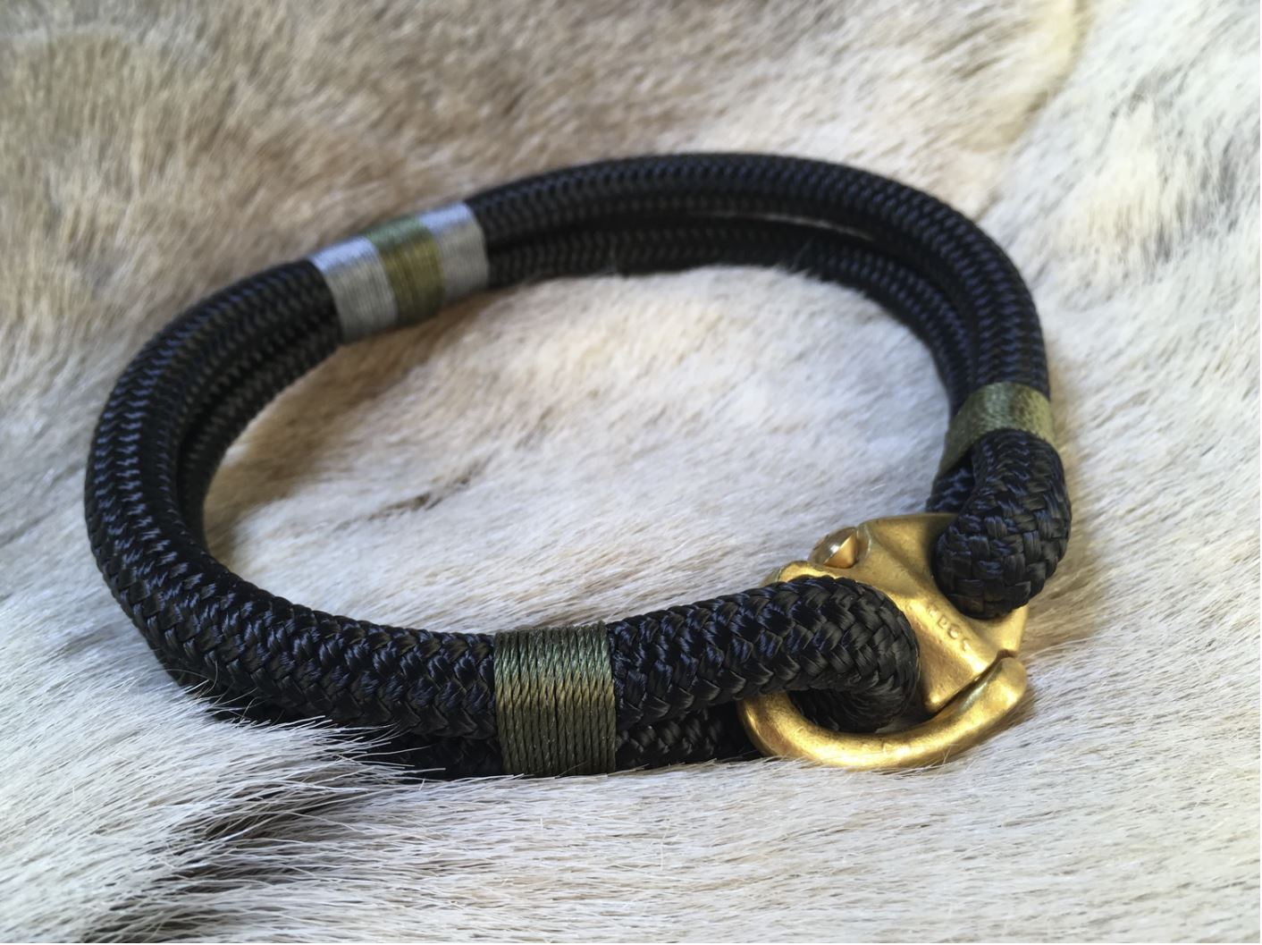 Classic Rope Dog Collar - Enchanted Forest