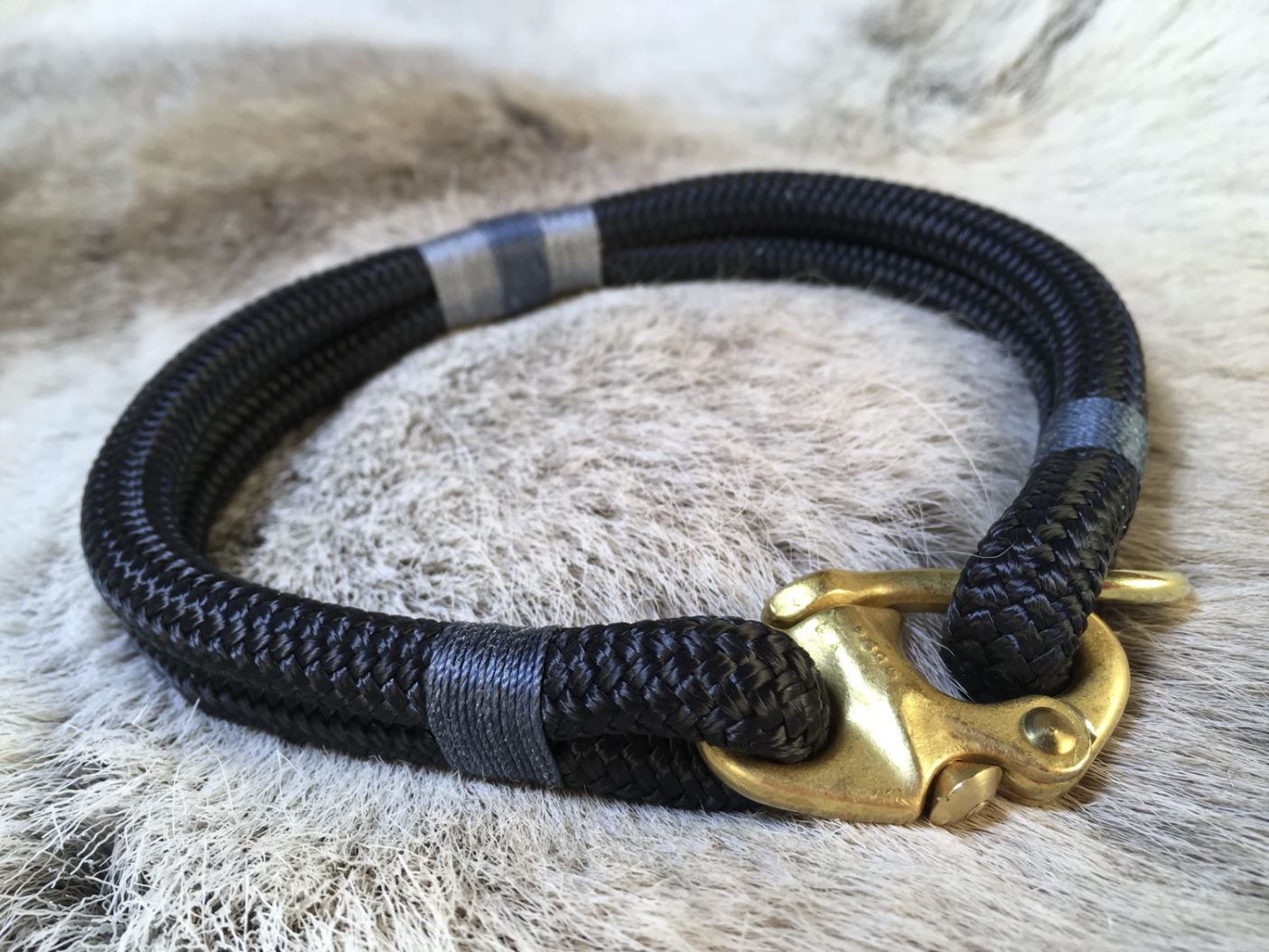 Classic Rope Dog Collar - Northern Lights