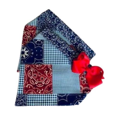 Cowboy Patchwork Dog Bandana