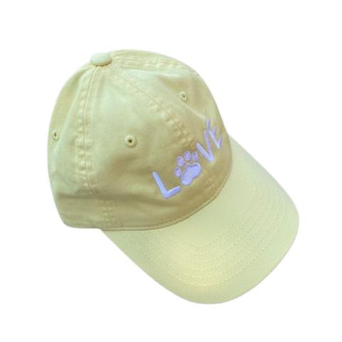 Dog Love Hat - Light Yellow
