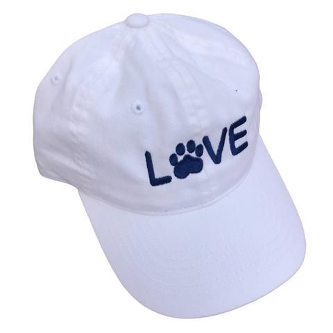 Dog Love Hat - White