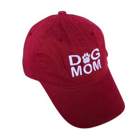 Dog Mom Hat - Cranberry
