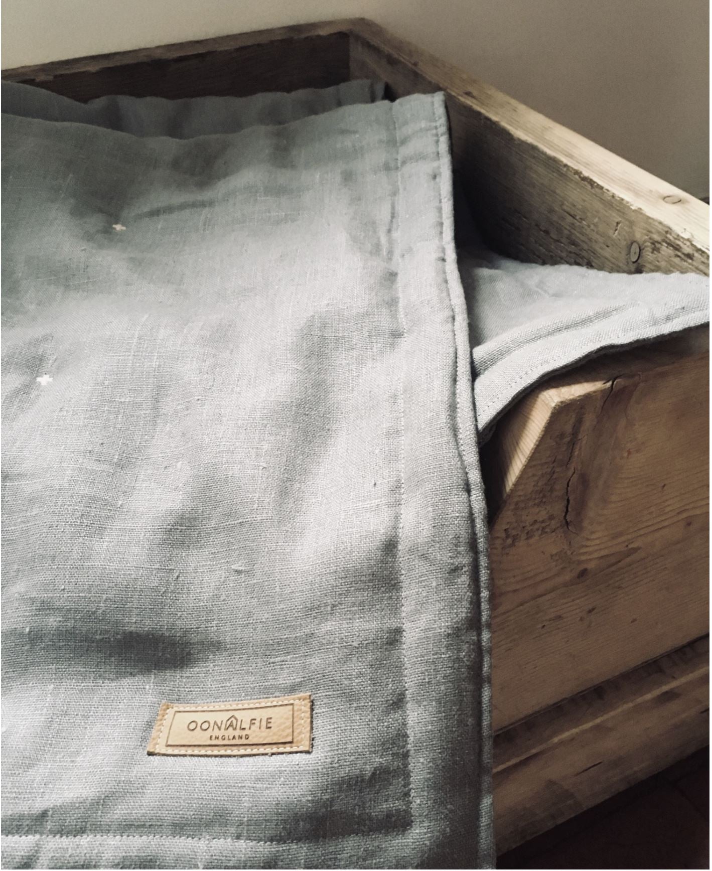 Luxury Dog Eiderdown - Grey / Blush Pink