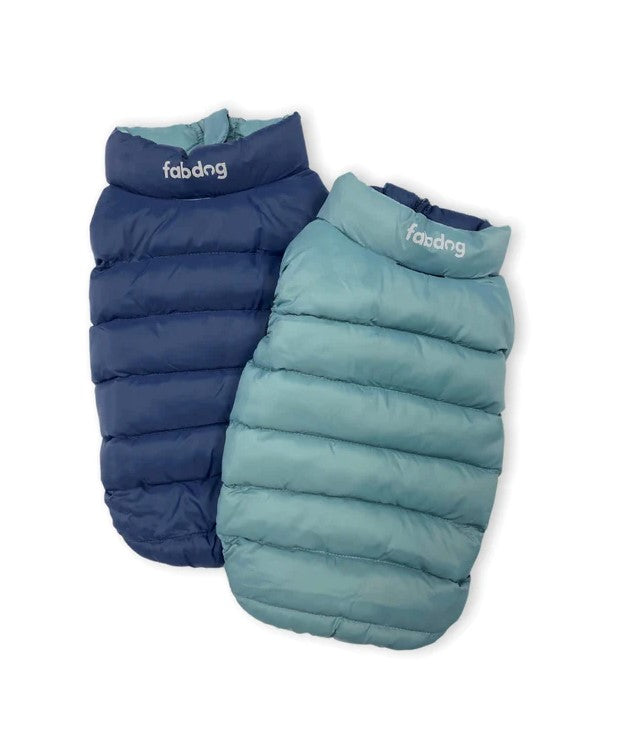 Blue Combo Pack N' Go Reversible Dog Puffer
