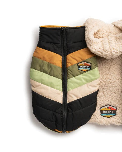 Chevron Dog Coat - Black