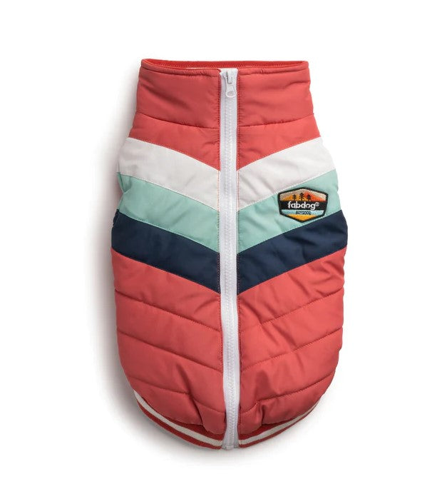 Chevron Dog Coat - Melon