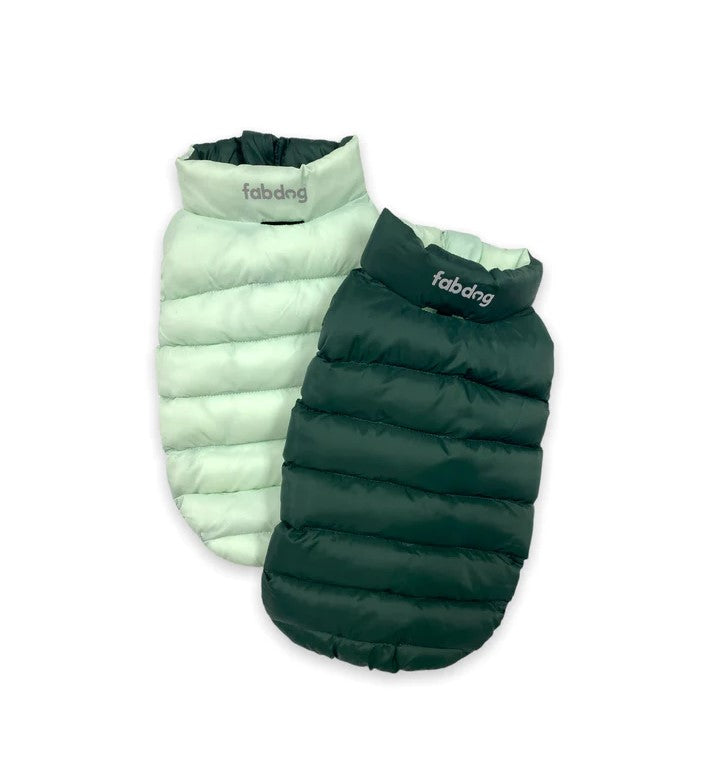 Green Combo Pack N' Go Reversible Dog Puffer