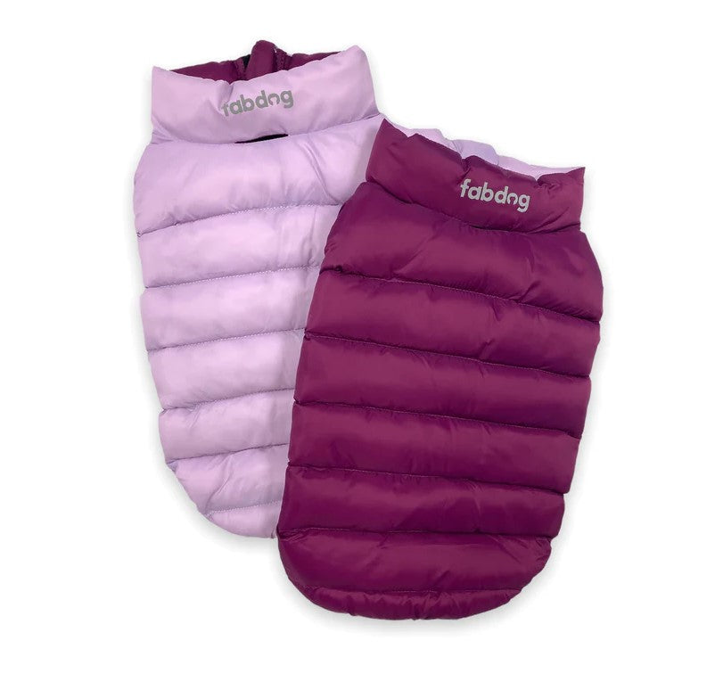 Purple Combo Pack N' Go Reversible Dog Puffer