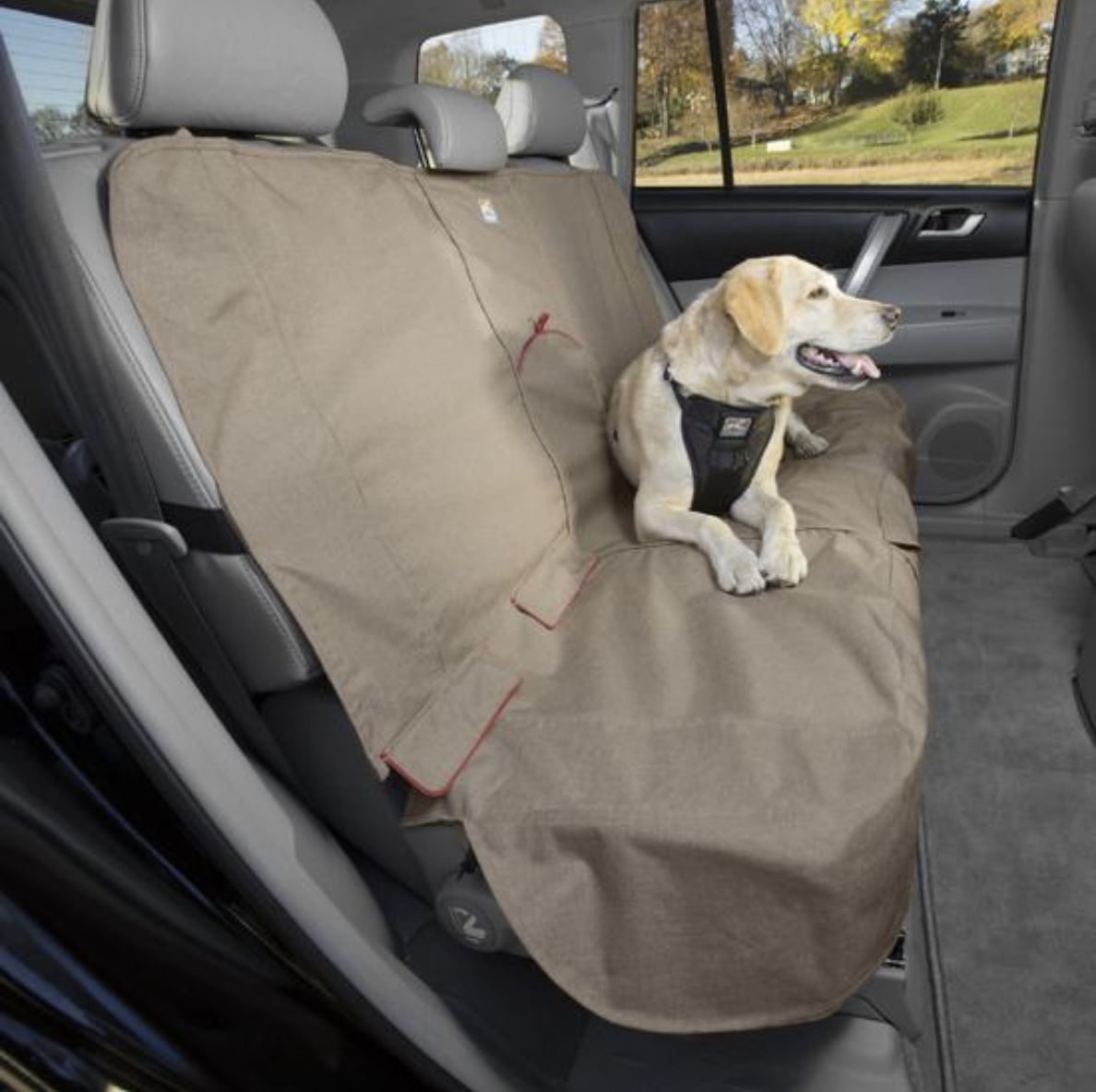 Heather Bench Seat Cover For Dogs - Heather Nutmeg