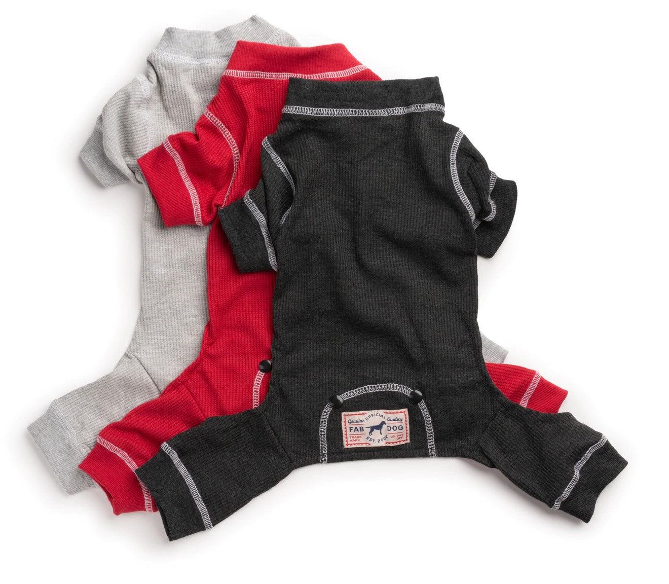 Heather Grey Thermal Dog Pajamas