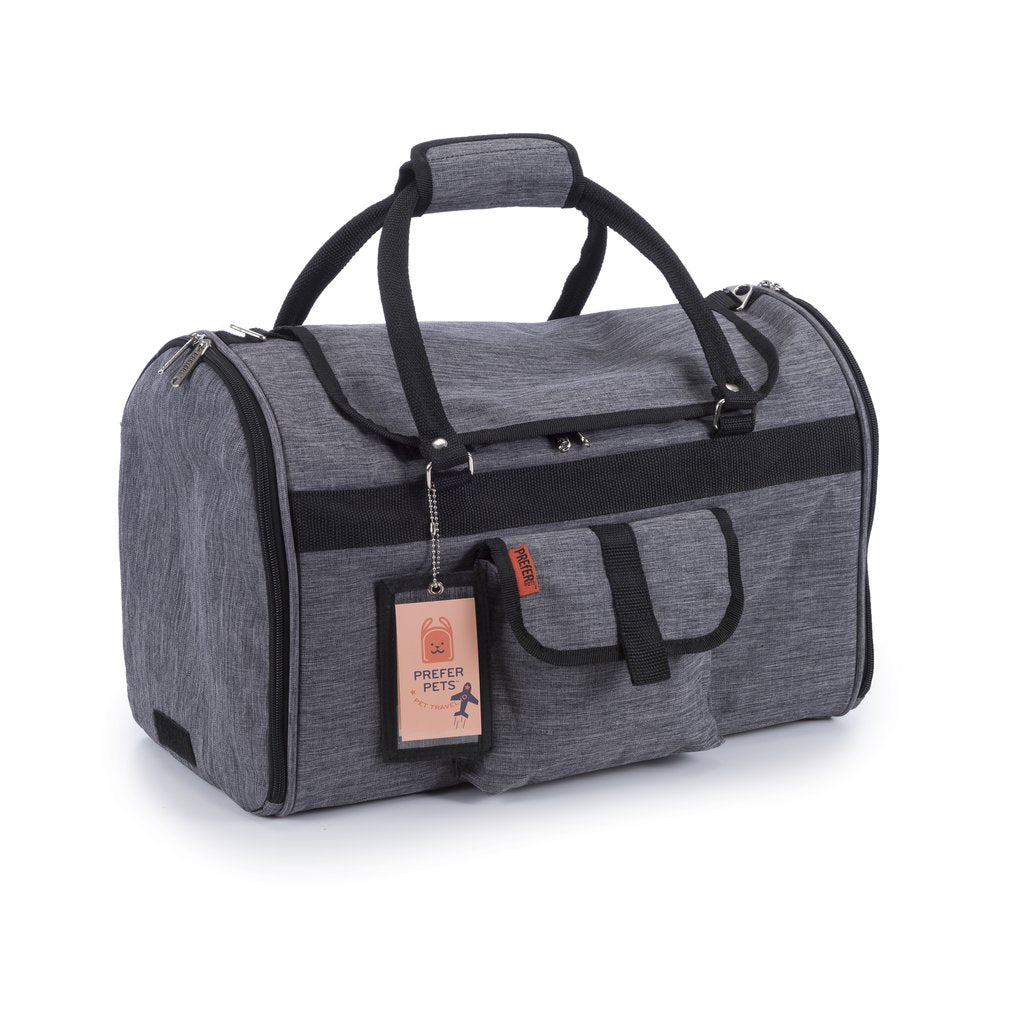 Hideaway Dog Duffel - Heather Grey