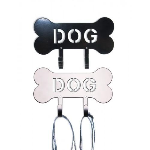 Leash Holder "DOG" - Silver