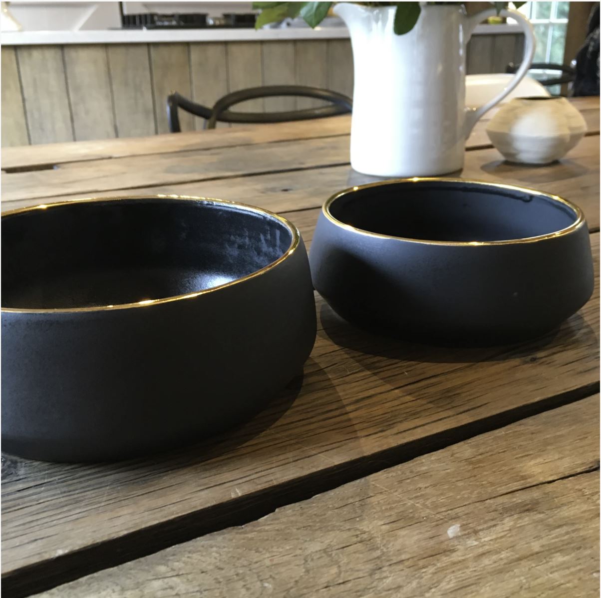 Luxury Gold Rim Dog Bowl