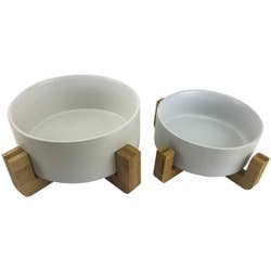 Modern Raised Dog Bowl on Stand