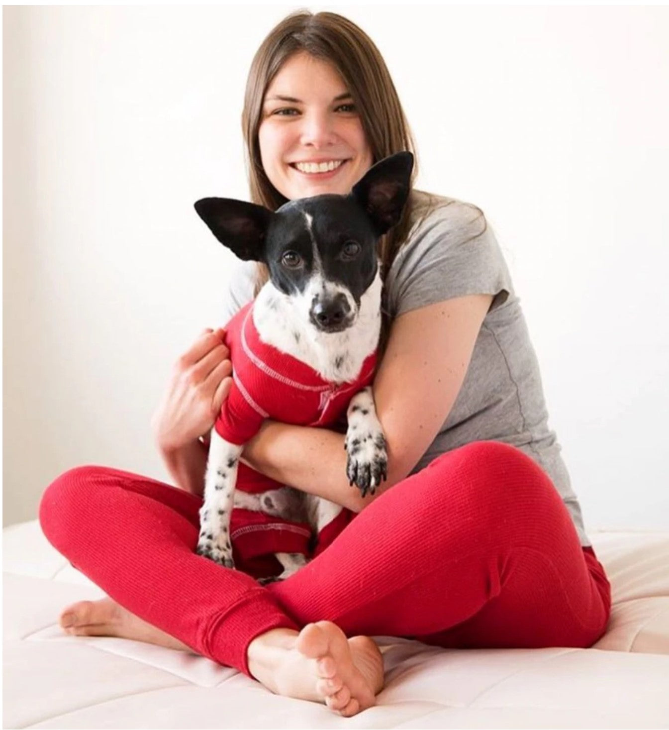Red Thermal Dog Pajamas