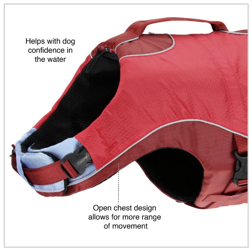 Surf N Turf Red Dog Life Jacket