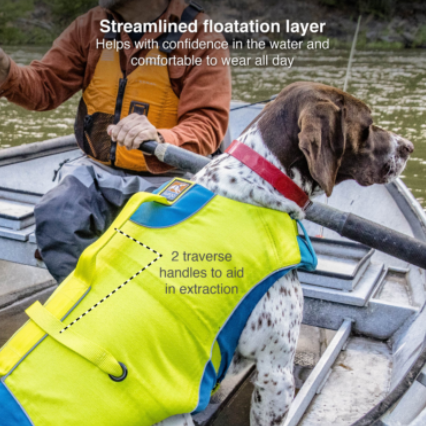 Surf N Turf Green Dog Life Jacket