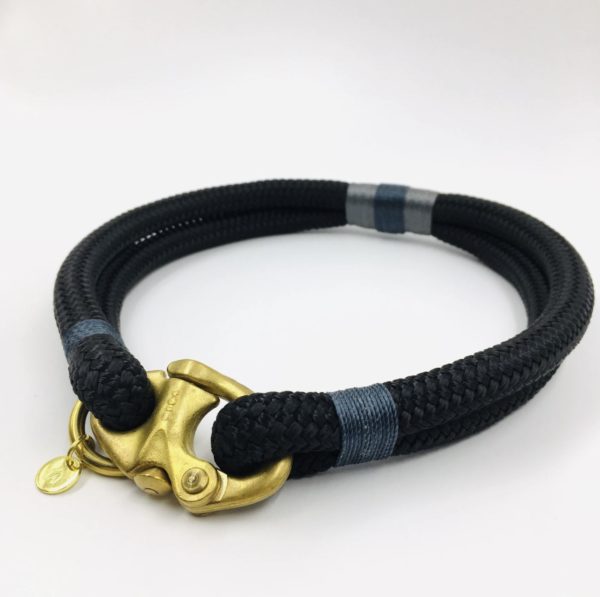 Classic Rope dog collar – Northern Lights 4 - Happy Breath