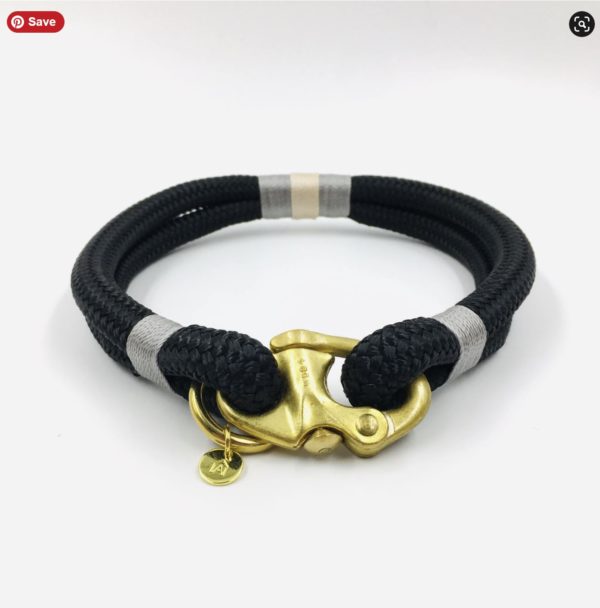 Classic Rope dog collar – Seychelles - Happy Breath