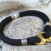 Classic Rope dog collar – Silver Birch - Happy Breath