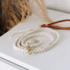 Macrame Dog Leash - Natural 3 - Happy Breath