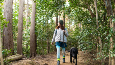 Hiking with a dog - Happy Breath