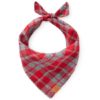 Dover Plaid Flannel Dog Bandana