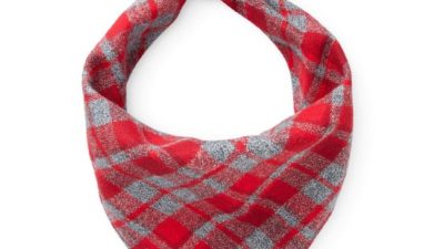 Dover Plaid Flannel Dog Bandana