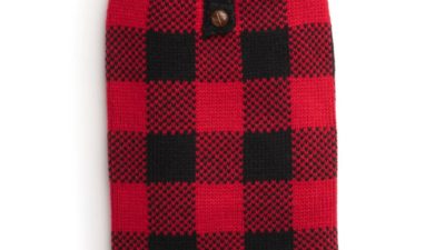 Buffalo Check Henley Sweater - Happy Breath