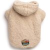 Cream Sherpa Dog Hoodie - Happy Breath