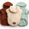 Cream Sherpa Dog Hoodie - Happy Breath