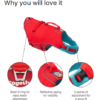Surf N Turf Red Dog Life Jacket - Image 3